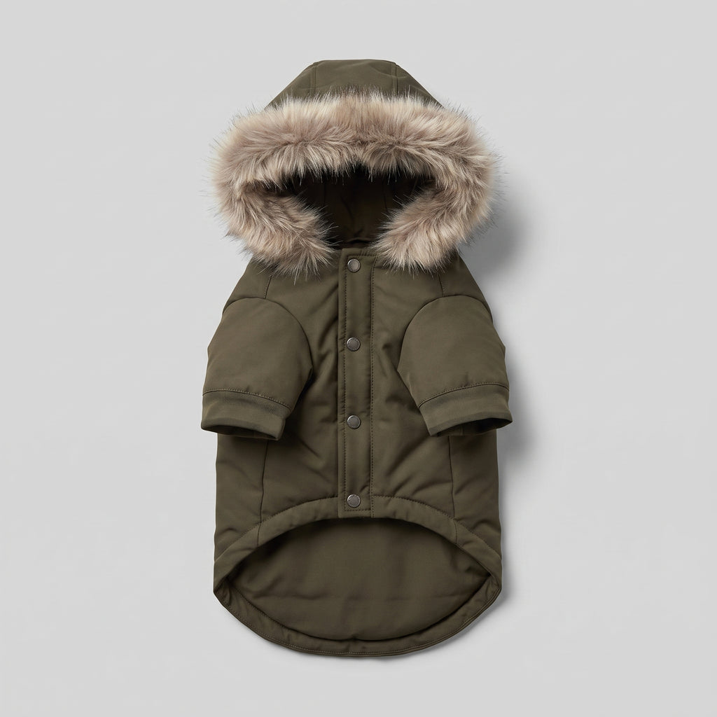 Varm Parkas til Hund med Eget Trykk | Vinterjakke til hund
