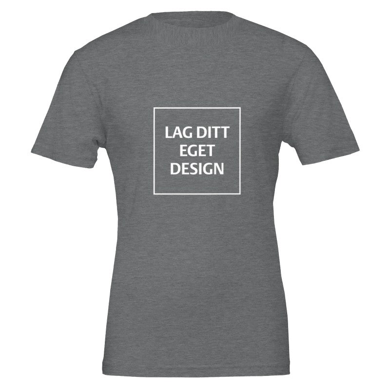 Premium Unisex Crewneck T-skjorte | Design din egen med eget trykk