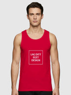 Sporty Singlet til Herre med Eget Trykk | Hurtigtørkende Polyester