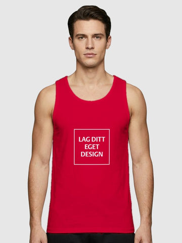 Sporty Singlet til Herre med Eget Trykk | Hurtigtørkende Polyester