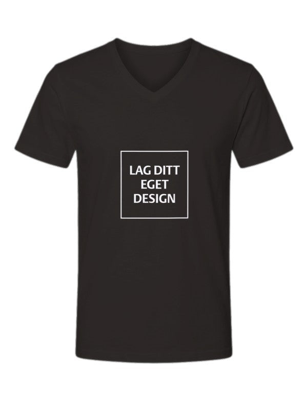Design Your Own Unisex V-Neck T-Shirt | Custom Print