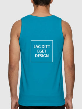 Sporty Singlet til Herre med Eget Trykk | Hurtigtørkende Polyester