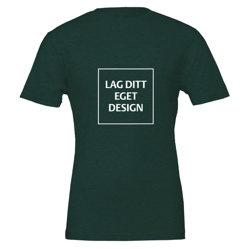 Premium Unisex Crewneck T-skjorte | Design din egen med eget trykk