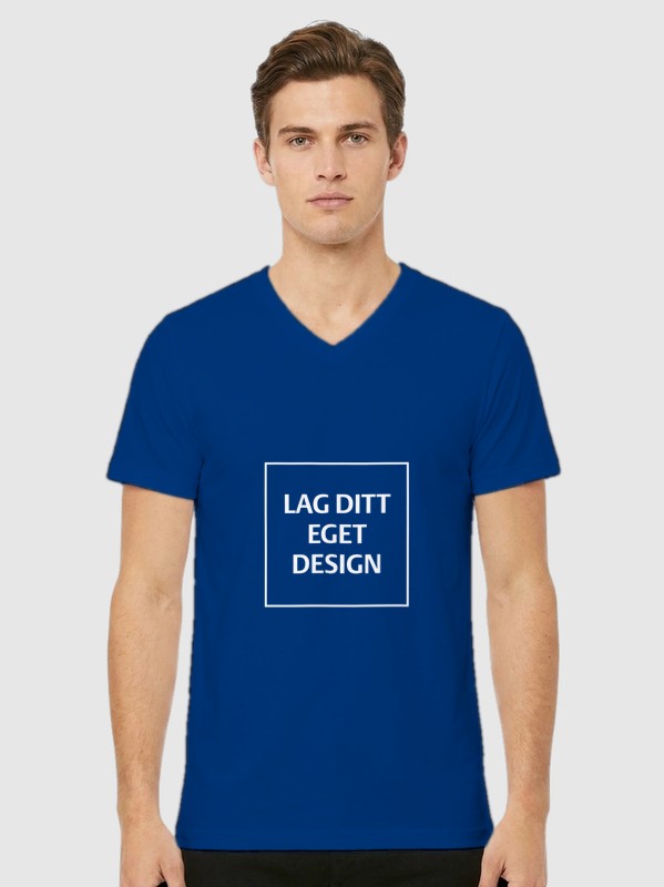 Design Your Own Unisex V-Neck T-Shirt | Custom Print