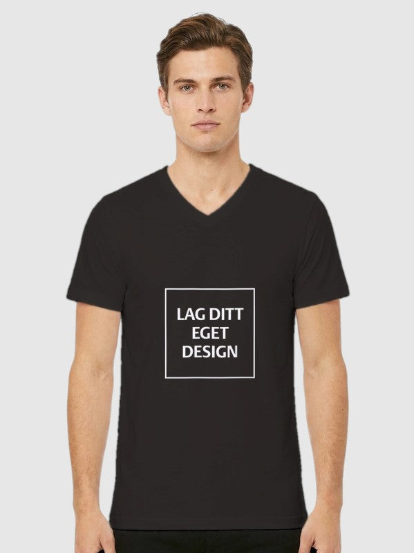 Design Your Own Unisex V-Neck T-Shirt | Custom Print