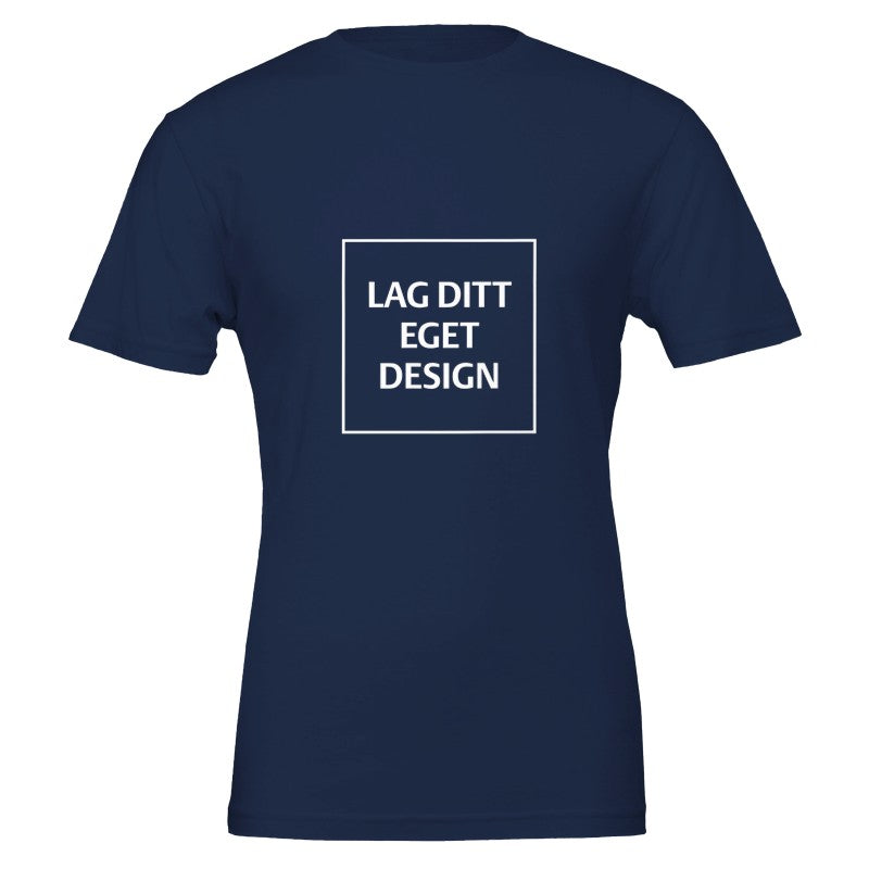 Premium Unisex Crewneck T-skjorte | Design din egen med eget trykk