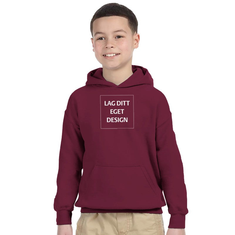 Klassisk pullover hoodie til barn | Gildan 18500B
