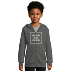 Hettejakke for Barn med Glidelås og Eget Trykk | Myk Zip Hoodie