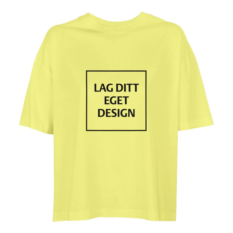 Organisk Oversized T-skjorte for Kvinner | Design Din Egen T-skjorte med Trykk