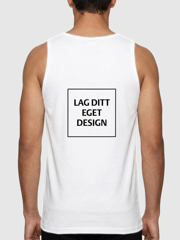 Sporty Singlet til Herre med Eget Trykk | Hurtigtørkende Polyester