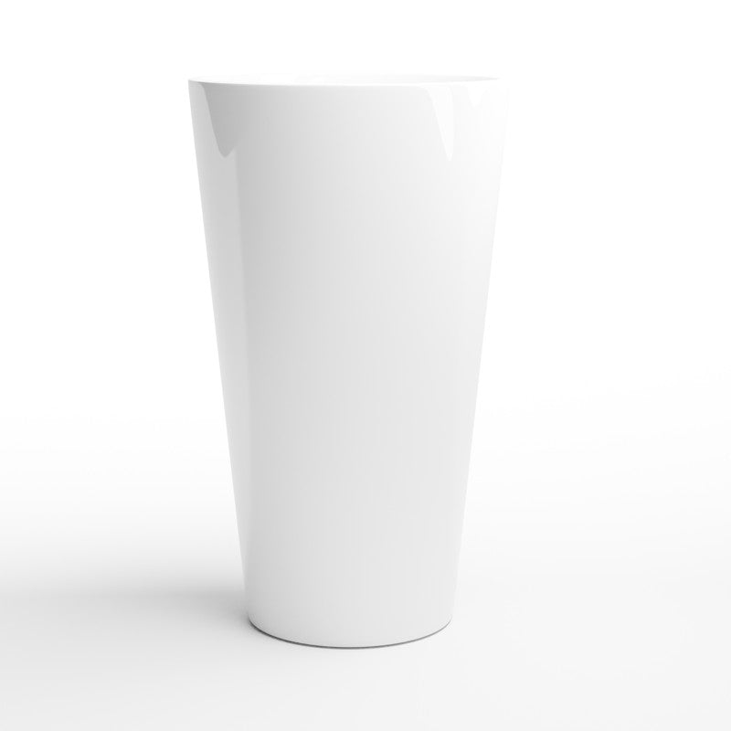Keramisk Lattekopp 17oz Stor Blank Hvit | Design Ditt Eget