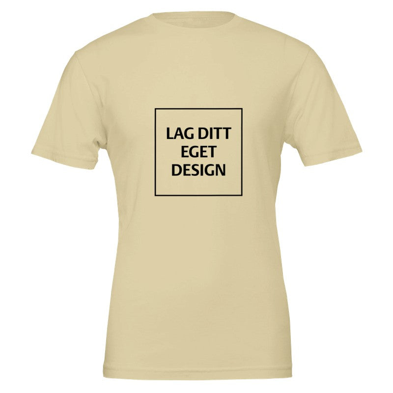 Premium Unisex Crewneck T-skjorte | Design din egen med eget trykk