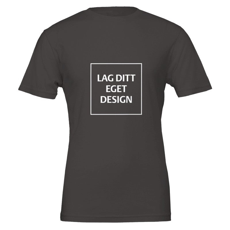 Premium Unisex Crewneck T-skjorte | Design din egen med eget trykk
