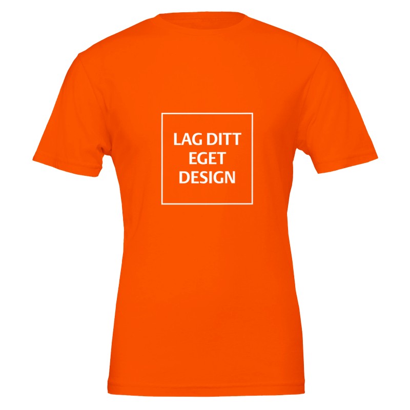 Premium Unisex Crewneck T-skjorte | Design din egen med eget trykk