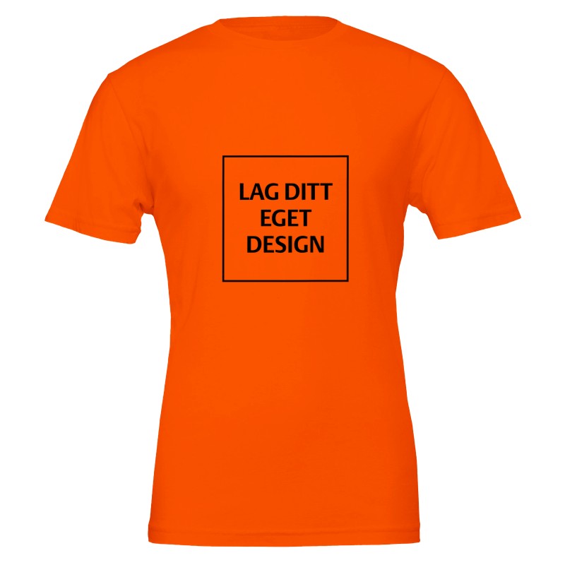 Premium Unisex Crewneck T-skjorte | Design din egen med eget trykk