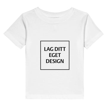 Klassisk Småbarns T-skjorte i Bomullsjersey med Eget Trykk