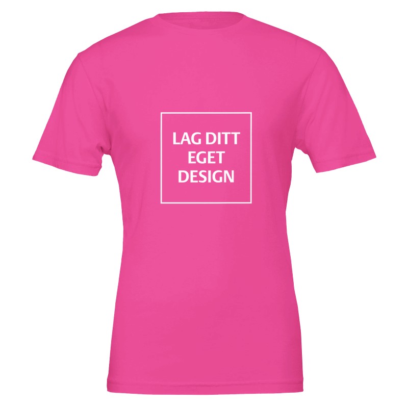Premium Unisex Crewneck T-skjorte | Design din egen med eget trykk