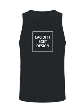 Sporty Singlet til Herre med Eget Trykk | Hurtigtørkende Polyester