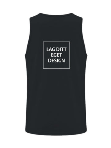 Sporty Singlet til Herre med Eget Trykk | Hurtigtørkende Polyester