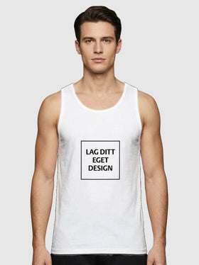 Sporty Singlet til Herre med Eget Trykk | Hurtigtørkende Polyester