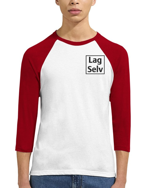 Lag din egen Unisex Raglan T-skjorte med 3/4 ermer | Med Eget Broderi