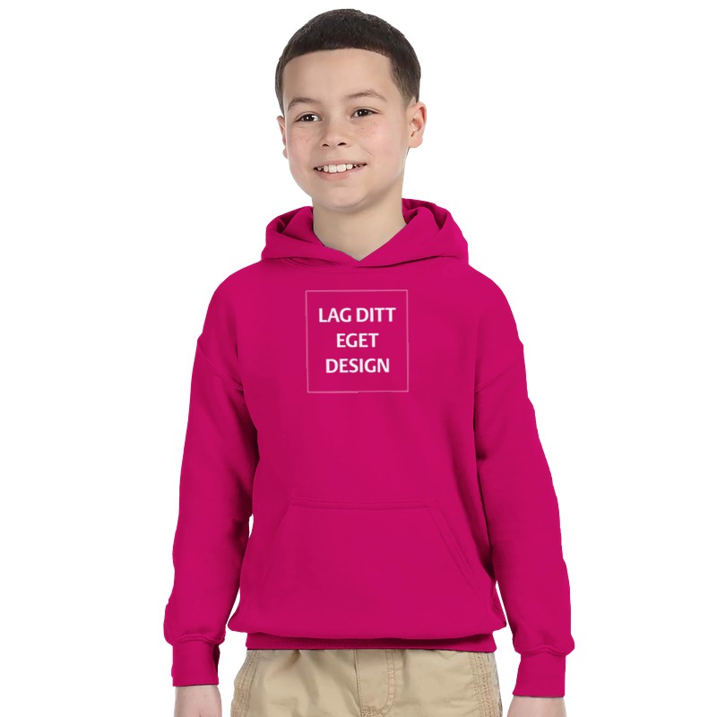 Klassisk pullover hoodie til barn | Gildan 18500B