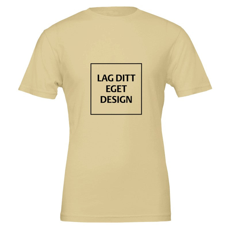 Premium Unisex Crewneck T-skjorte | Design din egen med eget trykk