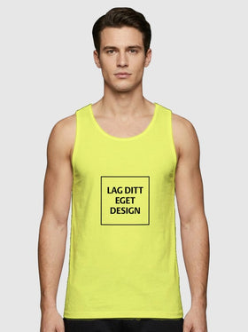 Sporty Singlet til Herre med Eget Trykk | Hurtigtørkende Polyester