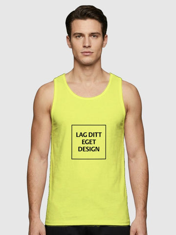 Sporty Singlet til Herre med Eget Trykk | Hurtigtørkende Polyester