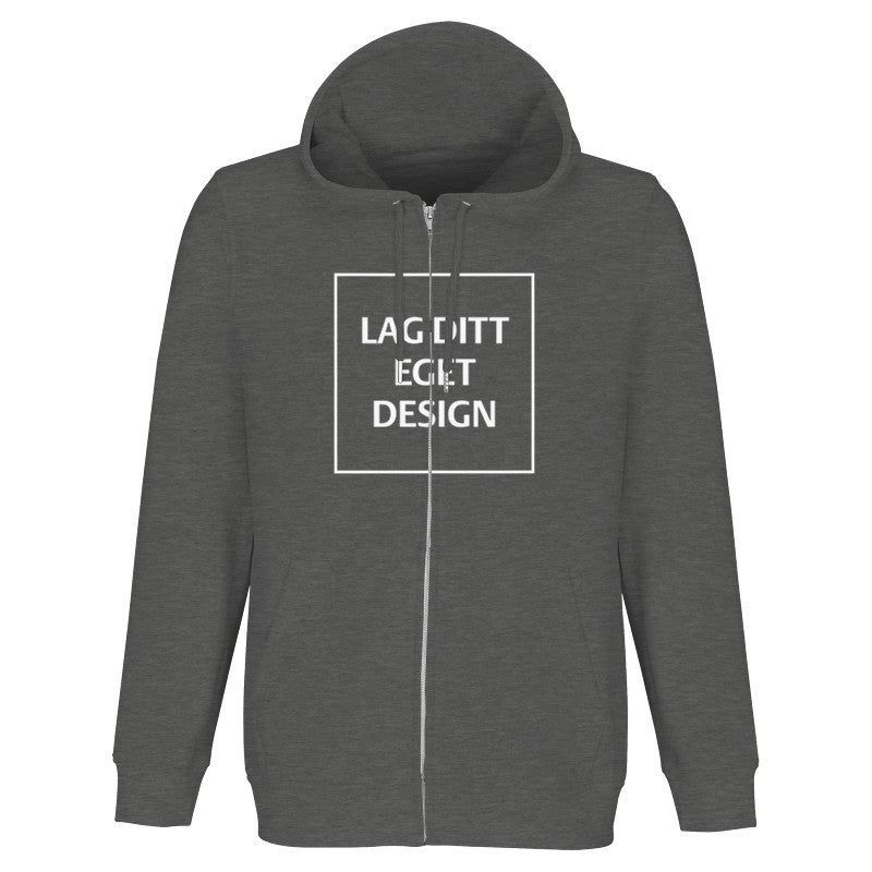 Organic Hoodie with Custom Print | Unisex Zip Hoodie