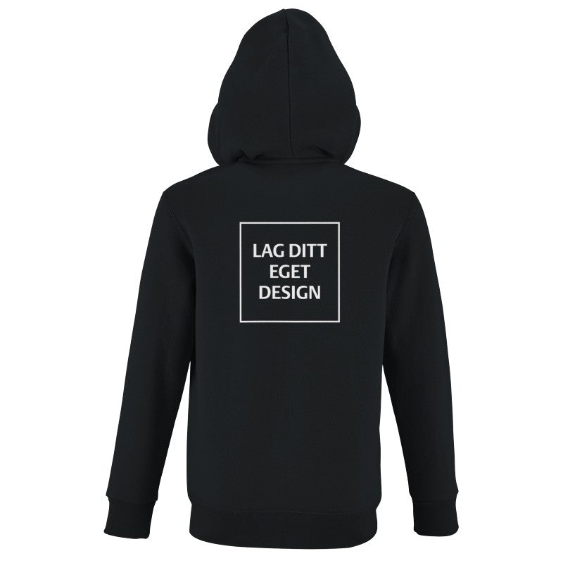 Hettejakke for Barn med Glidelås og Eget Trykk | Myk Zip Hoodie