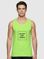 Sporty Singlet til Herre med Eget Trykk | Hurtigtørkende Polyester
