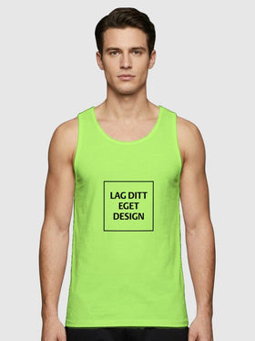 Sporty Singlet til Herre med Eget Trykk | Hurtigtørkende Polyester