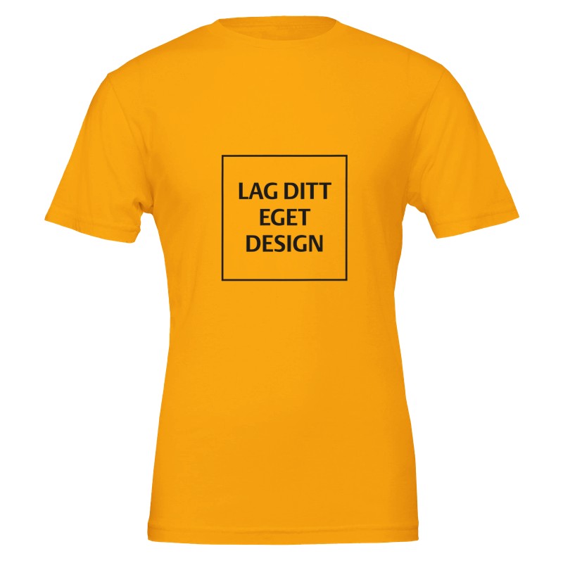 Premium Unisex Crewneck T-Shirt | Design Your Own with Custom Print