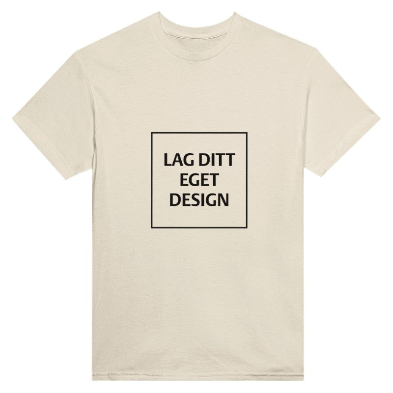 Custom Heavyweight Unisex Crewneck T-Shirt | Design Your Own Print