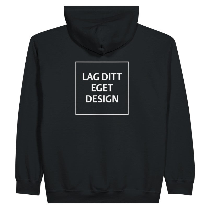Personlig Hettejakke med Glidelås | Lag Din Egen Zip Hoodie med Eget Trykk