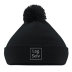 Personlig Pom Pom Lue | Design din egen med broderi