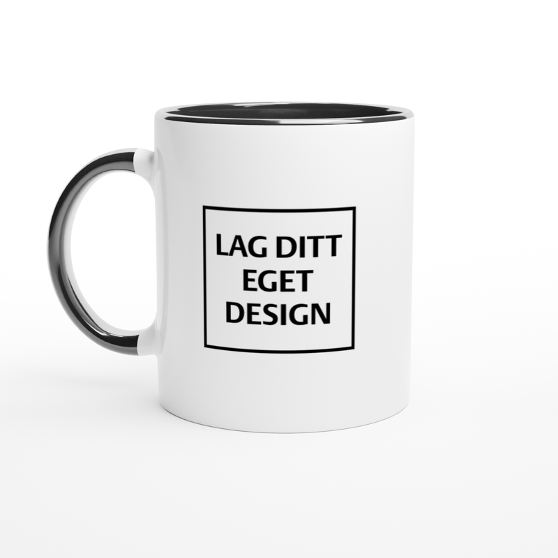 White Ceramic Mug with Color Inside | Custom Print