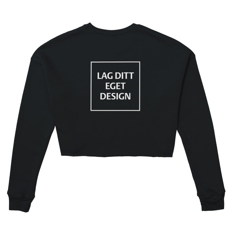 Design Your Own Women's Cropped Sweatshirt | Personalized Print Logo