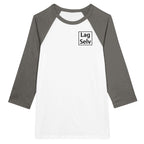 Lag din egen Unisex Raglan T-skjorte med 3/4 ermer | Med Eget Broderi