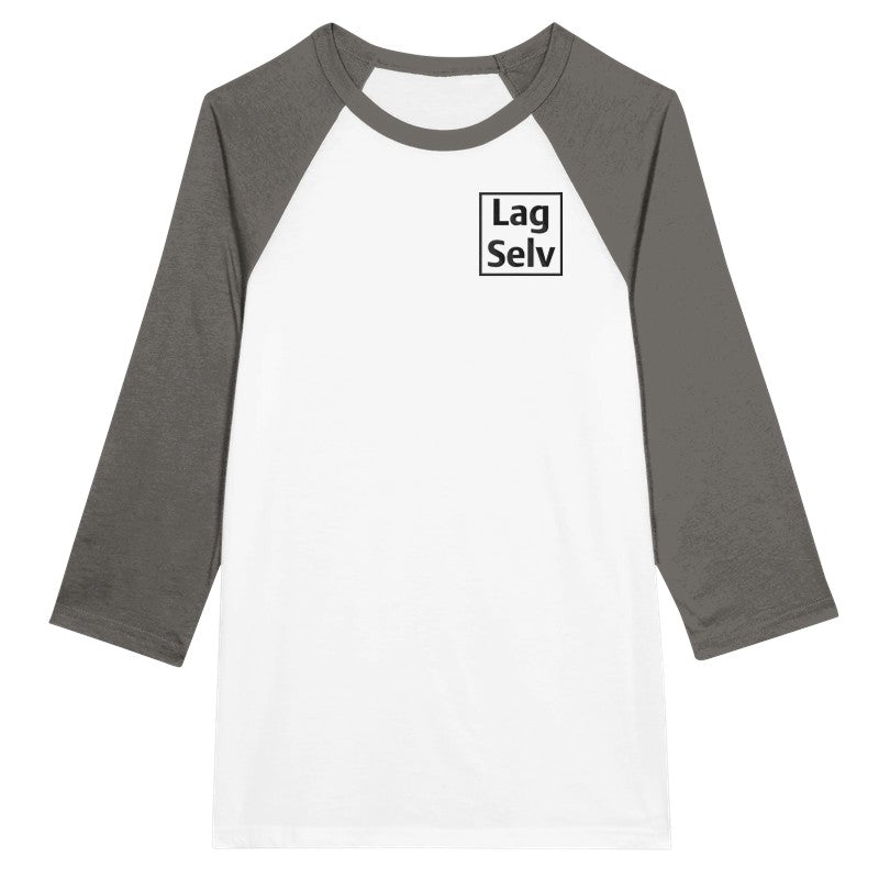 Lag din egen Unisex Raglan T-skjorte med 3/4 ermer | Med Eget Broderi