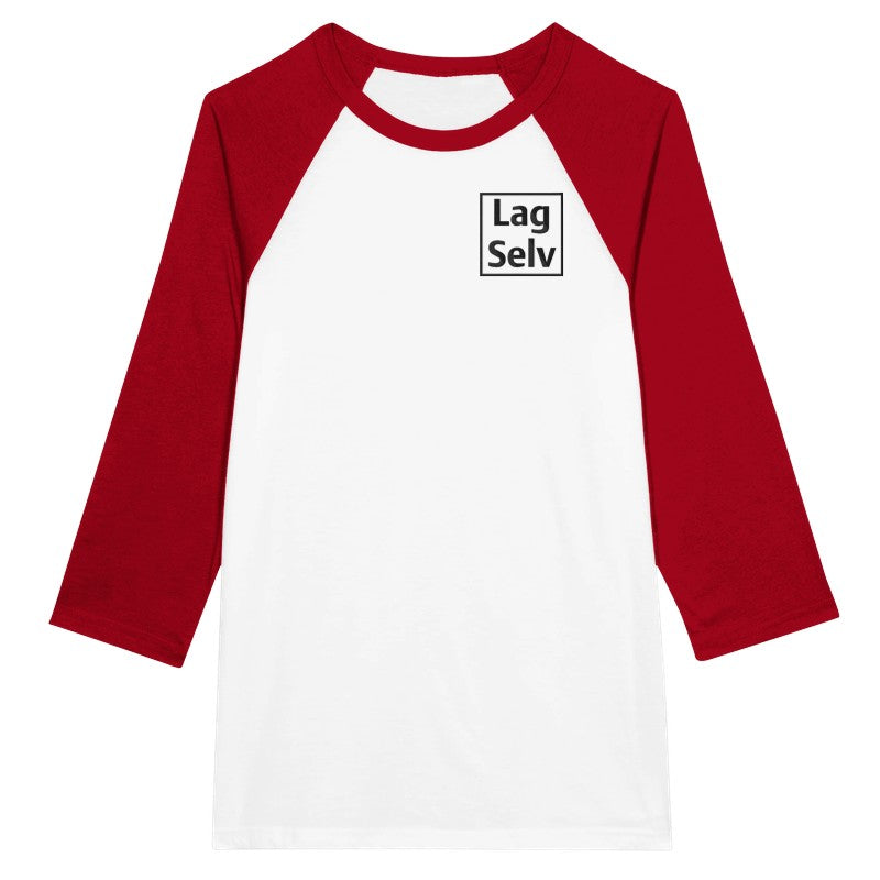 Lag din egen Unisex Raglan T-skjorte med 3/4 ermer | Med Eget Broderi