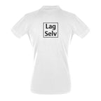 Design your own custom embroidered women's fitted polo shirt