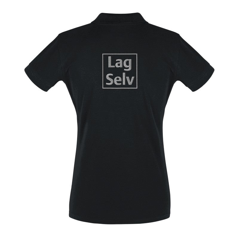 Design your own custom embroidered women's fitted polo shirt
