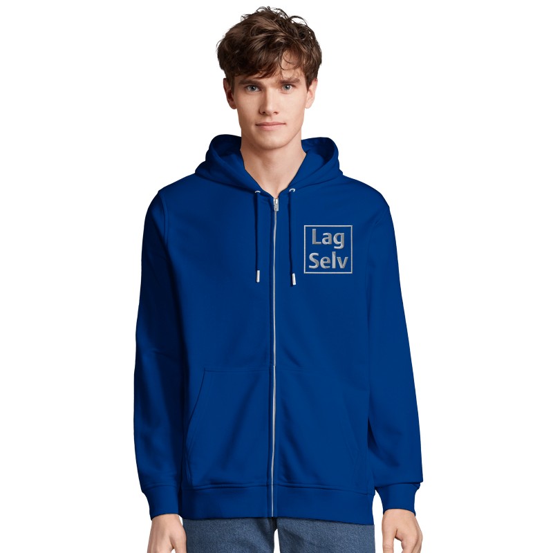 Organic Unisex Zip Hoodie | Custom Embroidery