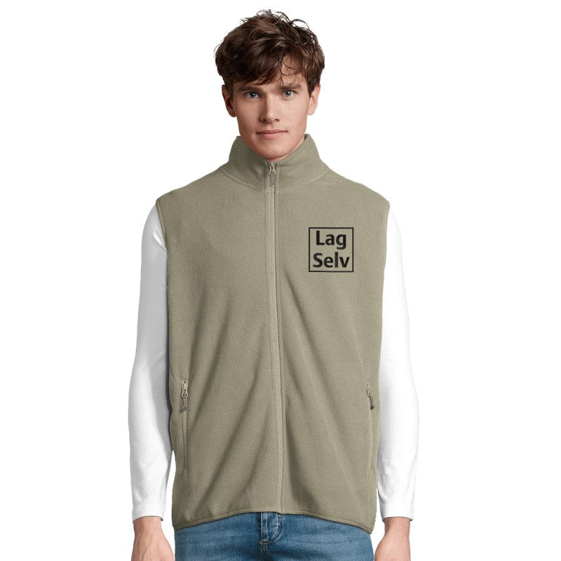 Unisex Microfleece Zip Vest | Custom Design with Embroidery