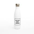 White 17oz Stainless Steel Water Bottle