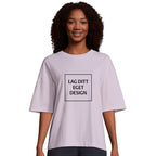 Organisk Oversized T-skjorte for Kvinner | Design Din Egen T-skjorte med Trykk
