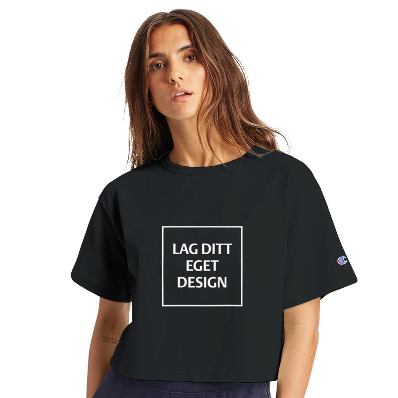 Design Your Own Cropped T-Shirt – Champion T453W with Print