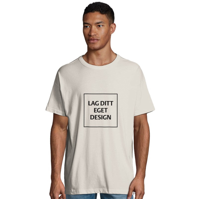 Organic Oversized Men's T-shirt | Design Your Own Custom Print Tee
